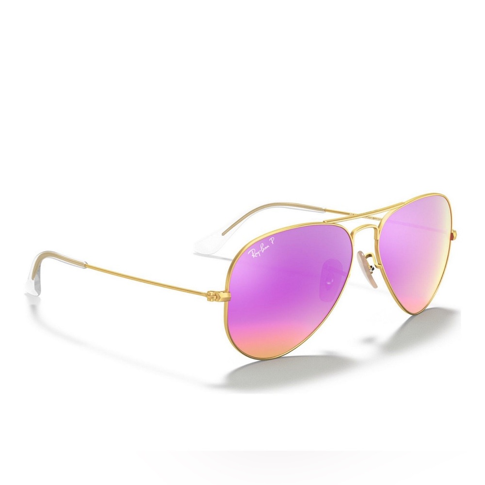 Ray-Ban Polarized Sunglasses, RB3025 AVIATOR MIRROR - Picture 4 of 6